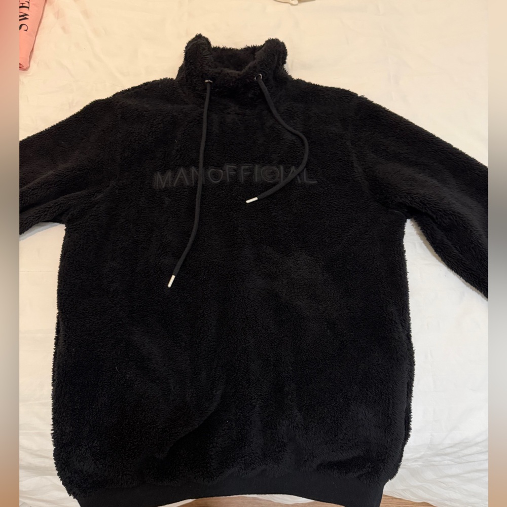 Black Fuzzy Hoodie